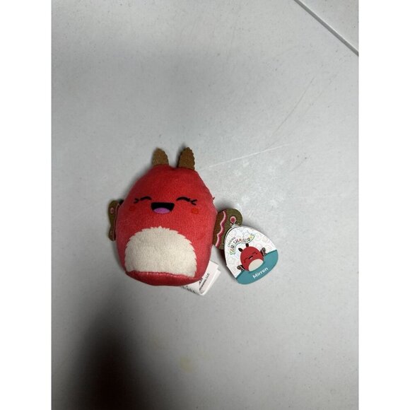Squishmallow 5" Mirren Moth Soft Red Brown Fantasy Squad Plush NWT - Picture 1 of 4